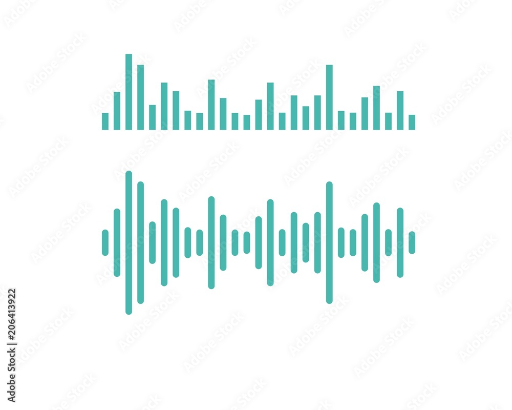 sound wave ilustration vector