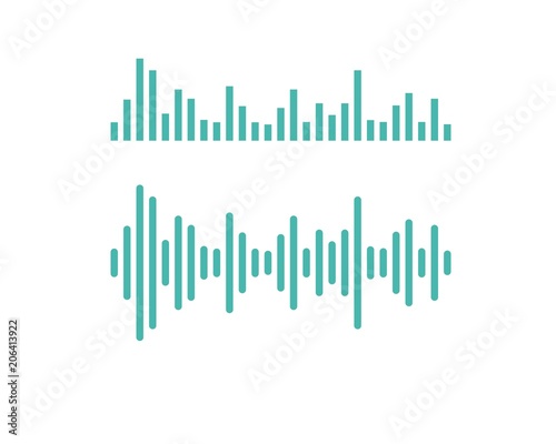 sound wave ilustration vector