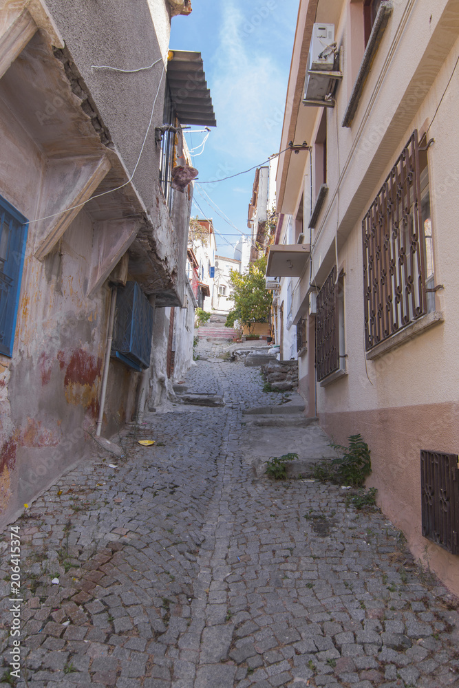 Oldtown street in Ayvalik