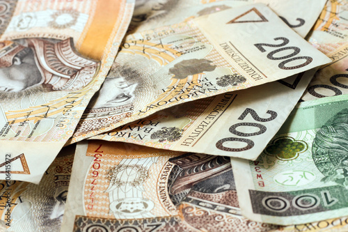 Tapety artystyczne polish money background