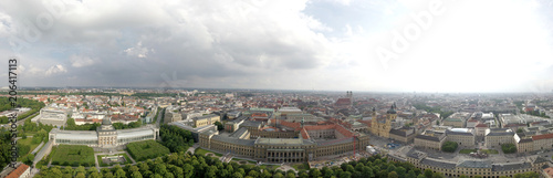 Panoramaluftaufnahme der bayerischen Hauptstadt München, Deutschland