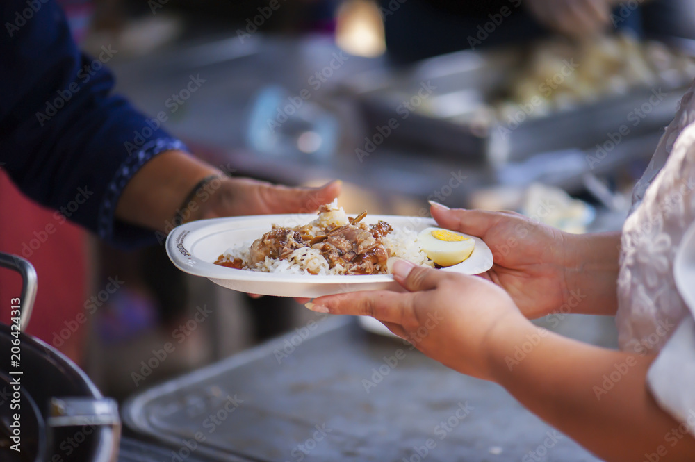 Feeding the poor Helping each other in society