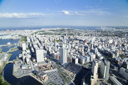 The city scape of YOKOHAMA