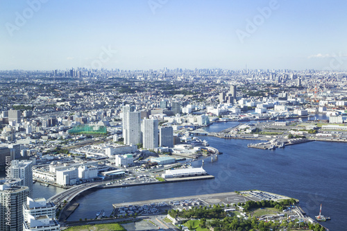 The landscape of Yokohama Bay