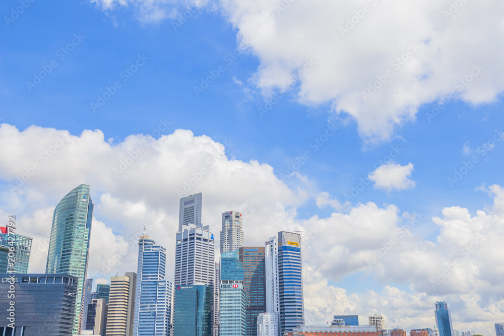 シンガポールのビル風景