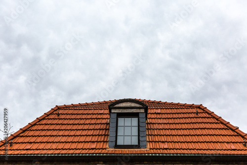 Red roof with window