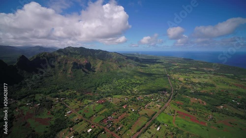 Aerial Hawaii Kauai Anahola Mountains November 2017 Sunny Day 4K Wide Angle Inspire 2 Prores

Aerial video of Anahola Mountains on Kauai island in Hawaii on a sunny day. photo