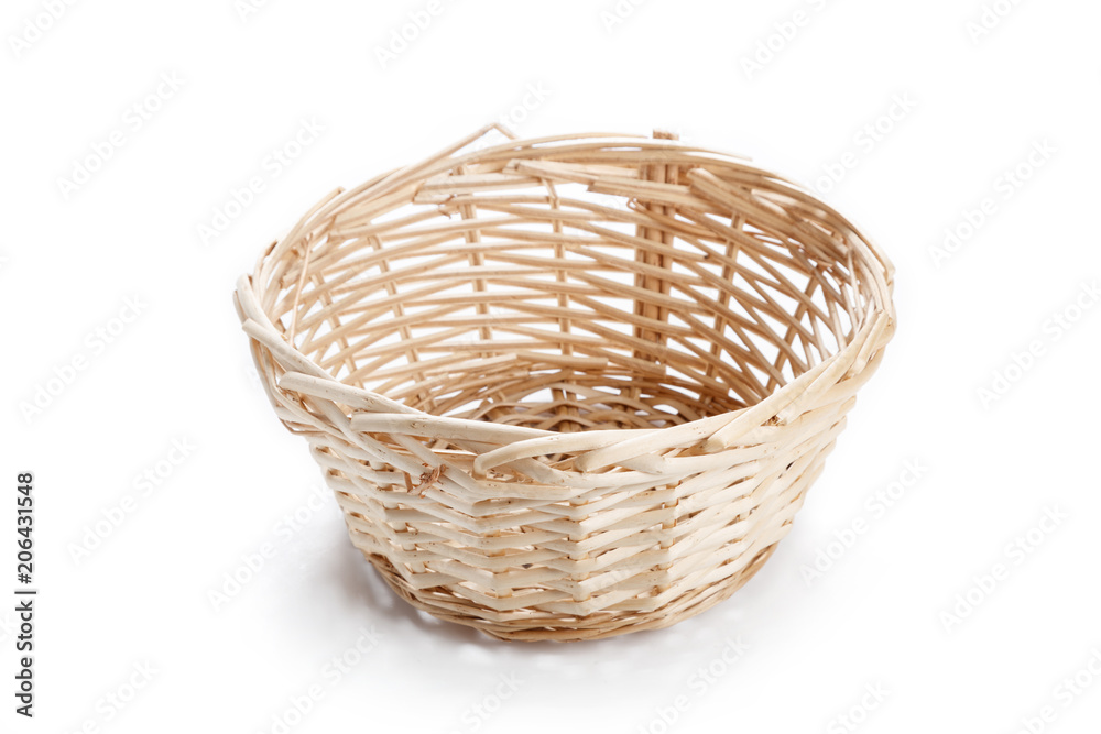 empty wicker basket empty wicker basket