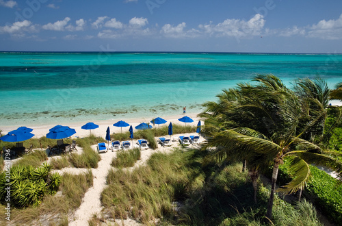 View of Beachfront on Grace Bay in Providenciales, Turks & Caicos