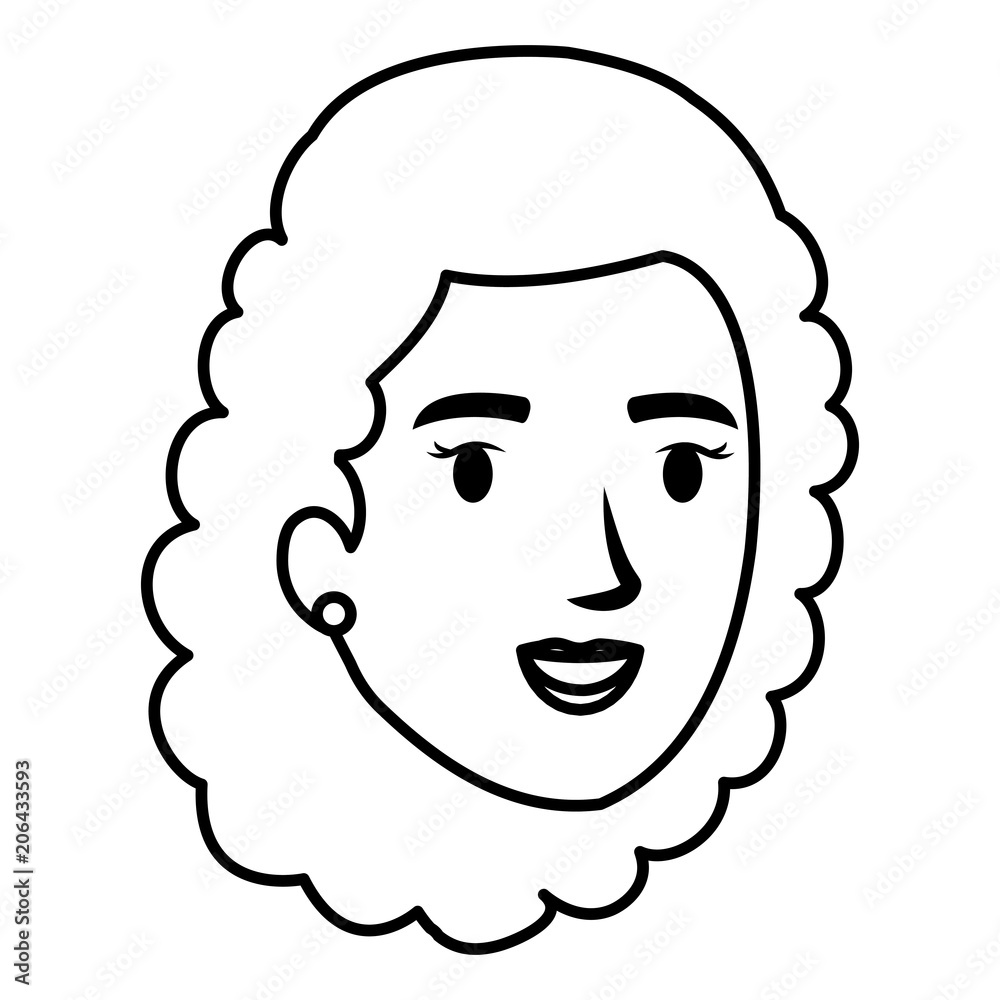 beautiful woman head avatar character vector illustration design beautiful woman head avatar character vector illustration design