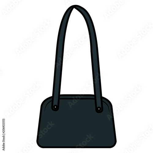 elegant female handbag icon vector illustration design