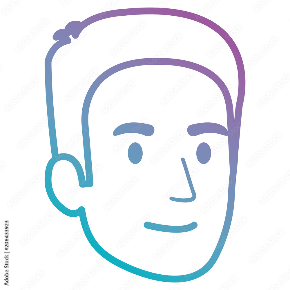 young man head avatar character vector illustration design young man head avatar character vector illustration design