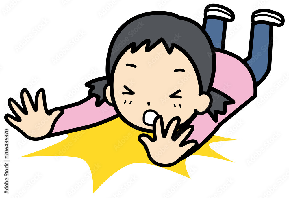 転ぶ子供 Stock イラスト Adobe Stock