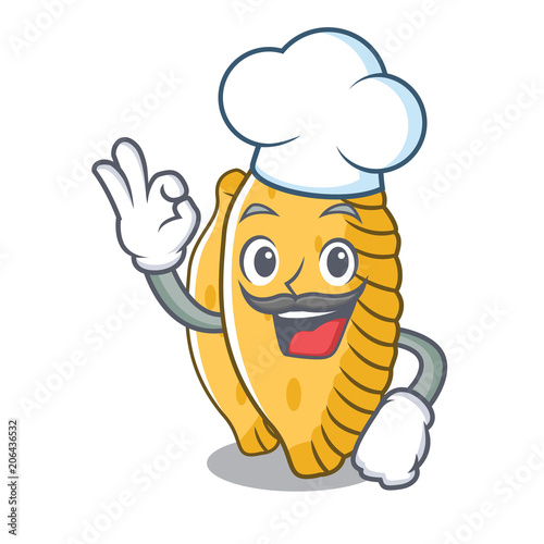 Chef pastel character cartoon style