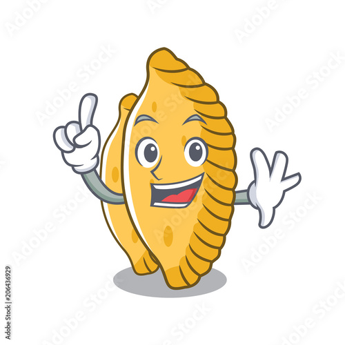 Finger pastel mascot cartoon style