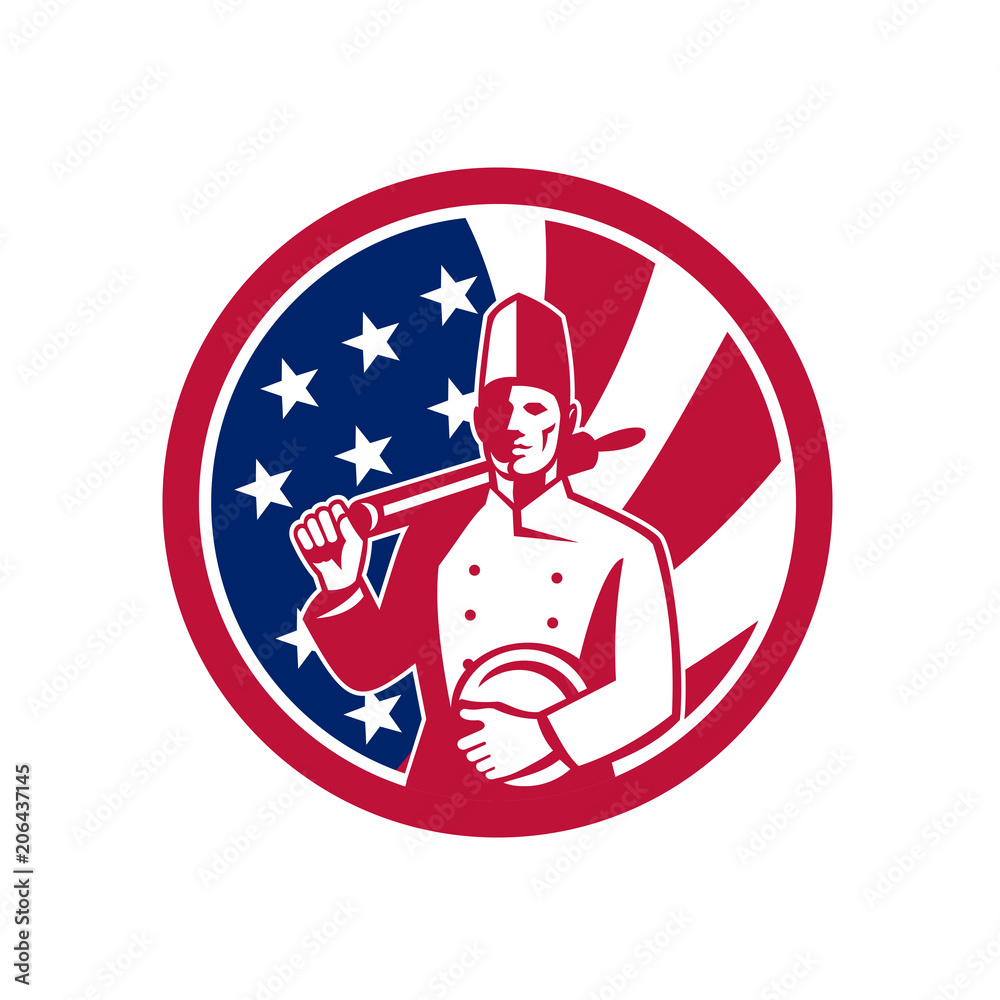 American Baker USA Flag Icon