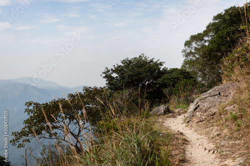 Lantau Island. Hong Kong. China. The path to the peak