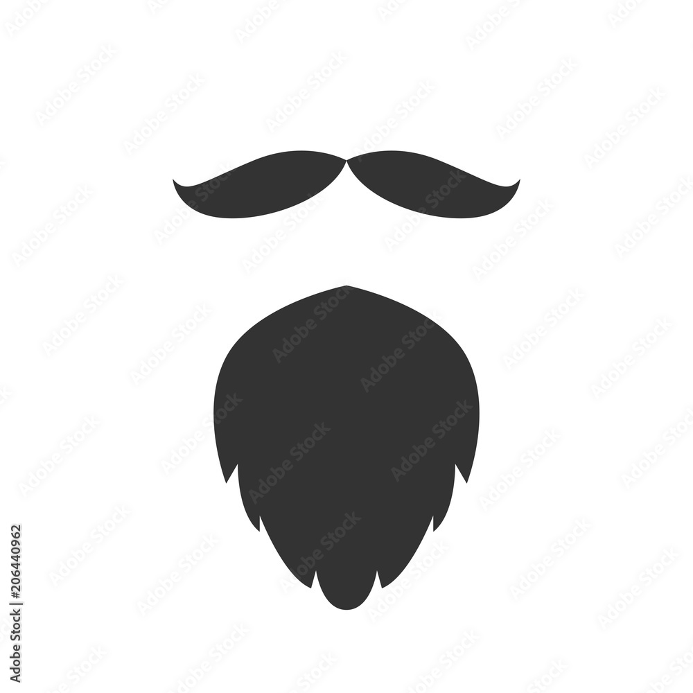 Hipster Mustache And Beard