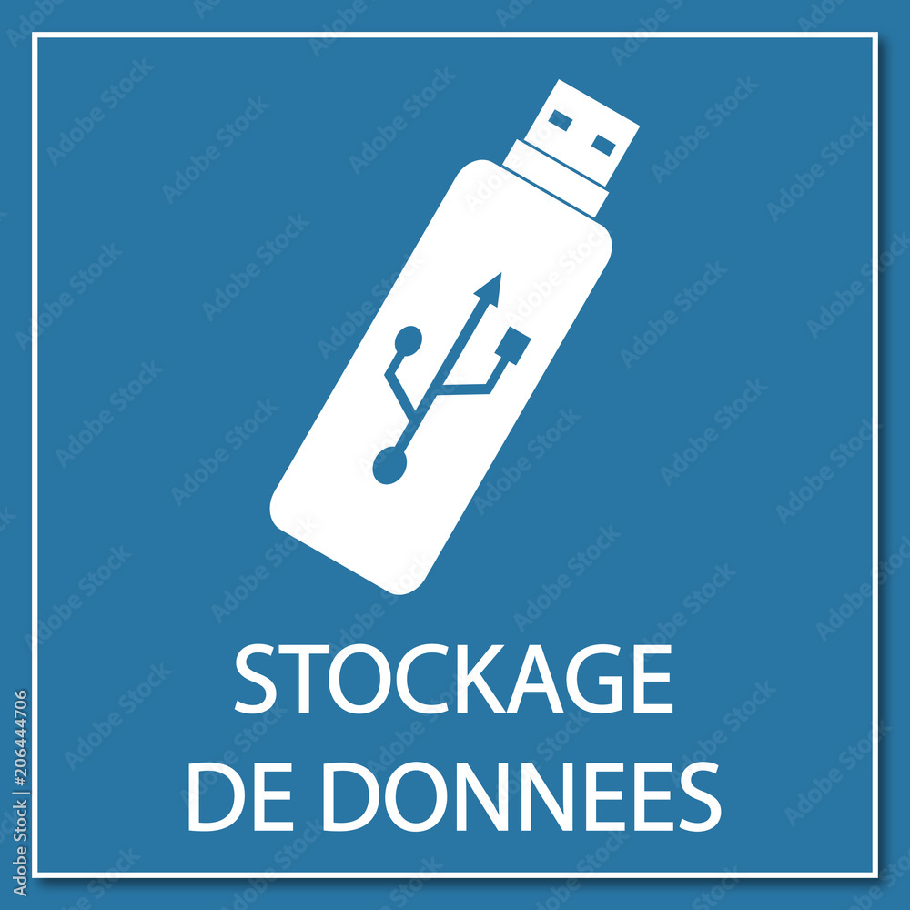 Logo stockage de données. Logo stockage de données.