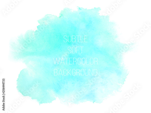Colorful abstract vector background. Soft blue and  green waterc