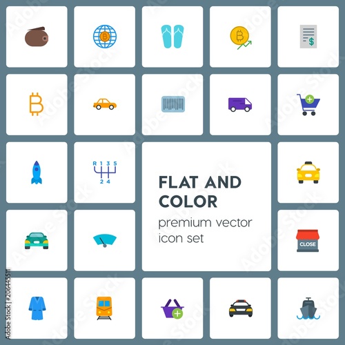 Modern Simple Set of transports, clothes, money, shopping Vector flat Icons. Contains such Icons as  boat,  vehicle,  buy,  style,  vessel and more on grey background. Fully Editable. Pixel Perfect © djvectors