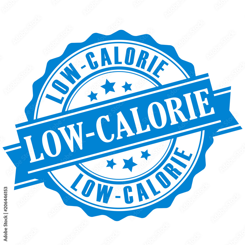 Fototapeta premium Low calorie vector badge