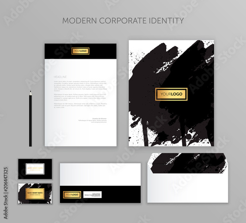 Corporate identity business set. Modern stationery template design. Documentation for business.