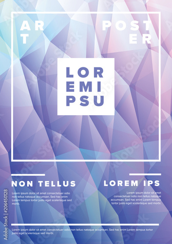 Modern art poster template