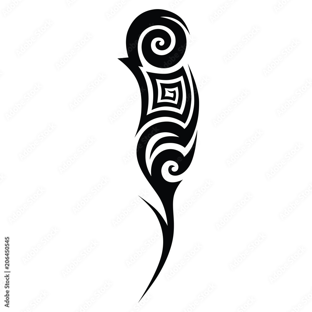 tribal pattern tattoo vector art design,tattoo tribal abstract sleeve,  sketch art design isolated on white background,Simple logo Stock Vector  Image & Art - Alamy