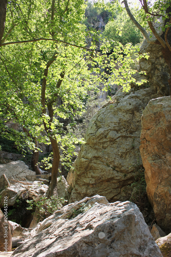 Waterfalls of Petra Boeotia Greece Waterfalls of Petra Boeotia Greece