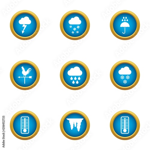 Weather observation icons set. Flat set of 9 weather observation vector icons for web isolated on white background Free Download Weather observation icons set. Flat set of 9 weather observation vector icons for web isolated on white background - GFXLoad