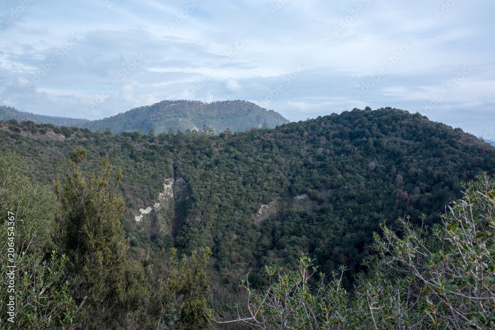 Monte Nuovo and Gauro two extinct volcanoes, Phlegraean Fields (Campi Flegrei)