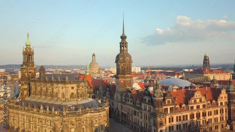 Aerial view of Dresden, Germany Aerial view of Dresden, Germany