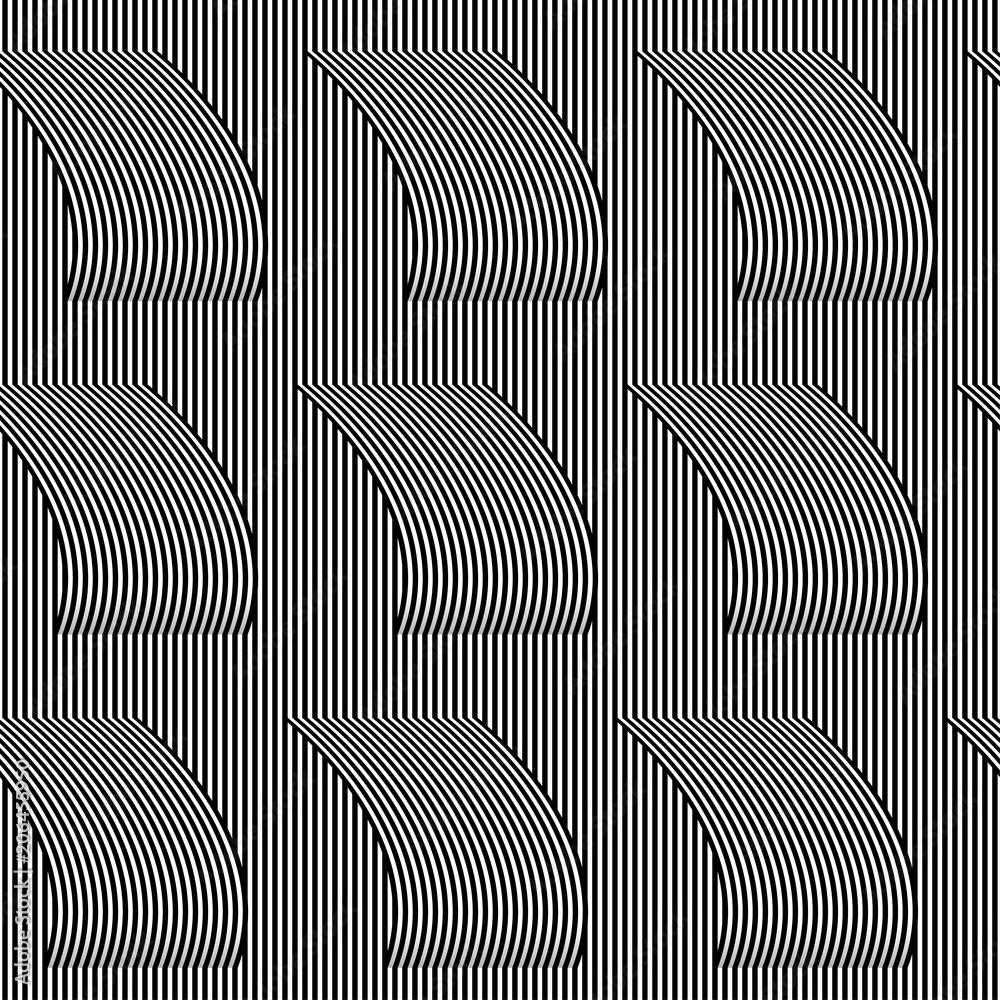 Seamless abstract zigzag lines vector patterns. Vector fashion backdrop in vintage style.