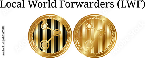 Set of physical golden coin Local World Forwarders (LWF)