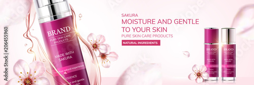 Sakura skin care ads