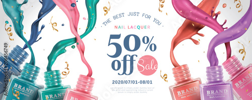 Nail lacquer sale ads