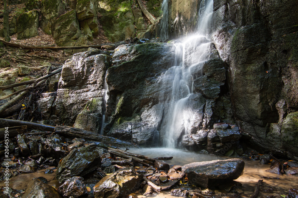Waterfall Skakalo in the Carpathian mountains, Transcarpathia, Ukraine Waterfall Skakalo in the Carpathian mountains, Transcarpathia, Ukraine