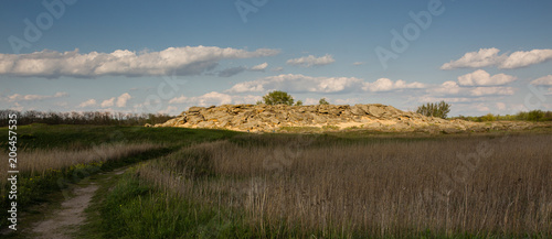 Stone range Kamyana Mohyla  Zaporizhia Oblast  Ukraine