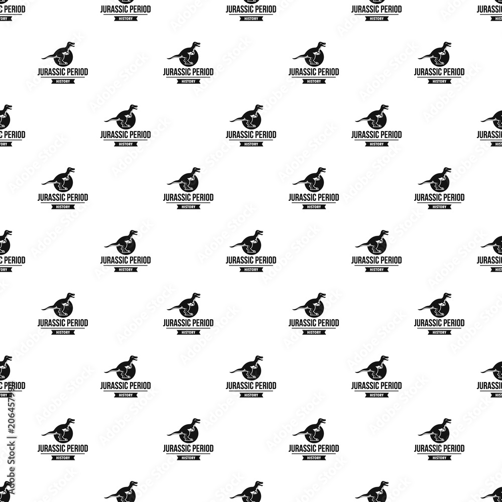 Jurassic monster pattern vector seamless repeat for any web design