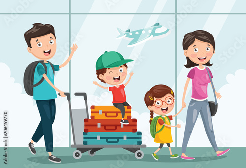 Vector Illustration Of Travelling