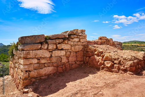 Torrejon de Gatova ruins from Iberians in Spain photo