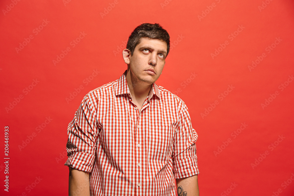 Young serious thoughtful businessman. Doubt concept. Young serious thoughtful businessman. Doubt concept.