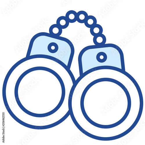 Handschellen Sexspielzeug BDSM Vector Icon Illustration