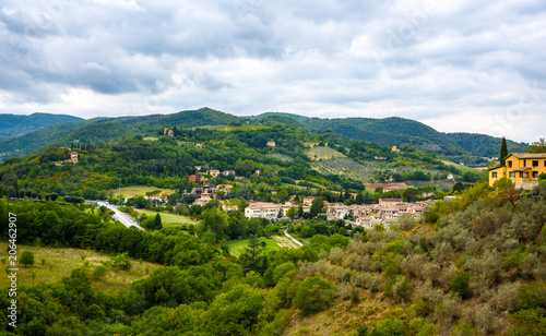 Country landscape in Italy. © tangoas