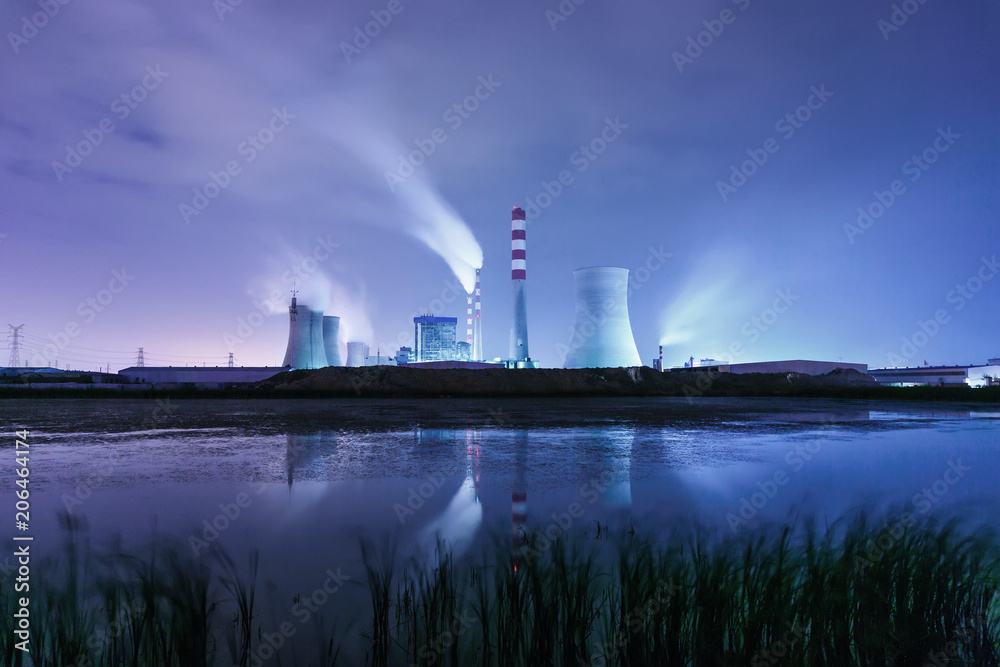landscape of factory,waterfront landscape of factory,waterfront