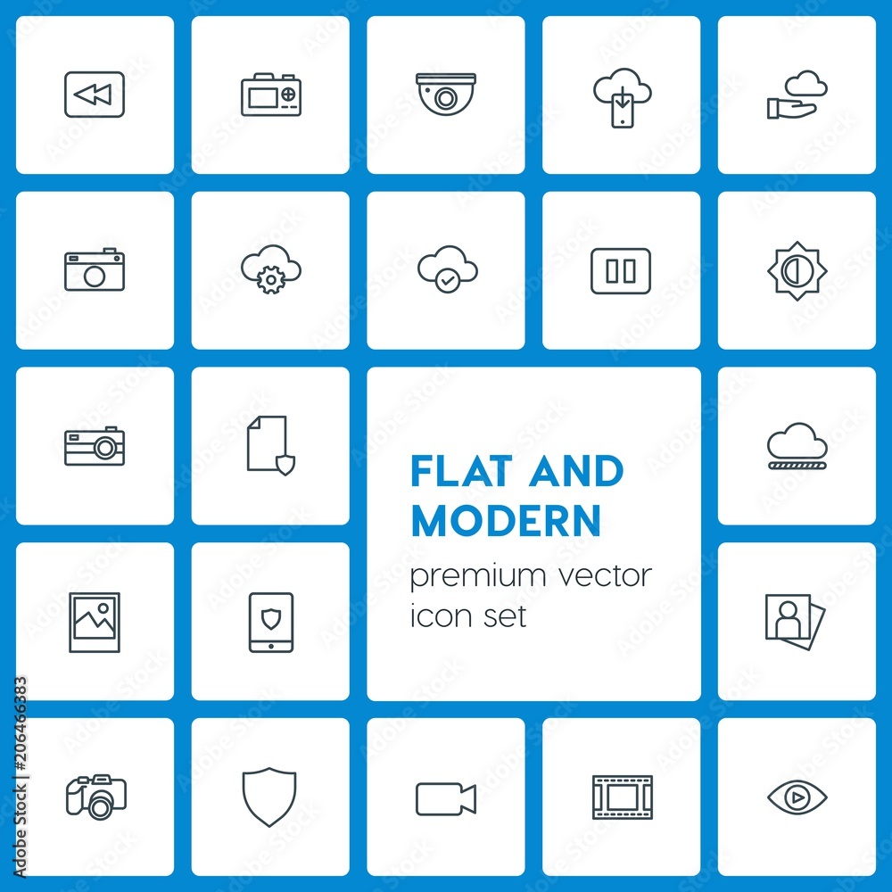 Modern Simple Set of cloud and networking, security, video, photos Vector outline Icons. Contains such Icons as surveillance, television and more on dark background. Fully Editable. Pixel Perfect Modern Simple Set of cloud and networking, security, video, photos Vector outline Icons. Contains such Icons as surveillance, television and more on dark background. Fully Editable. Pixel Perfect