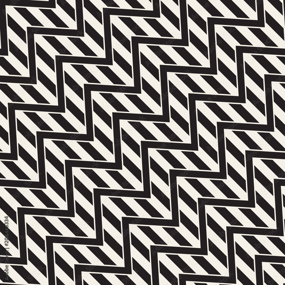 Vector seamless zigzag line pattern. Abstract stylish geometric background. Repeating lattice background Vector seamless zigzag line pattern. Abstract stylish geometric background. Repeating lattice background