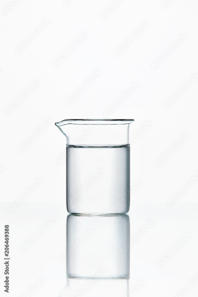 Laboratory Glass With Transparent Liquid Laboratory Glass With Transparent Liquid
