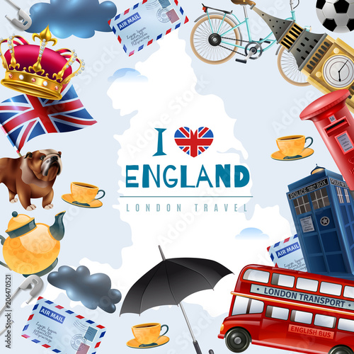 Love England Travel Background